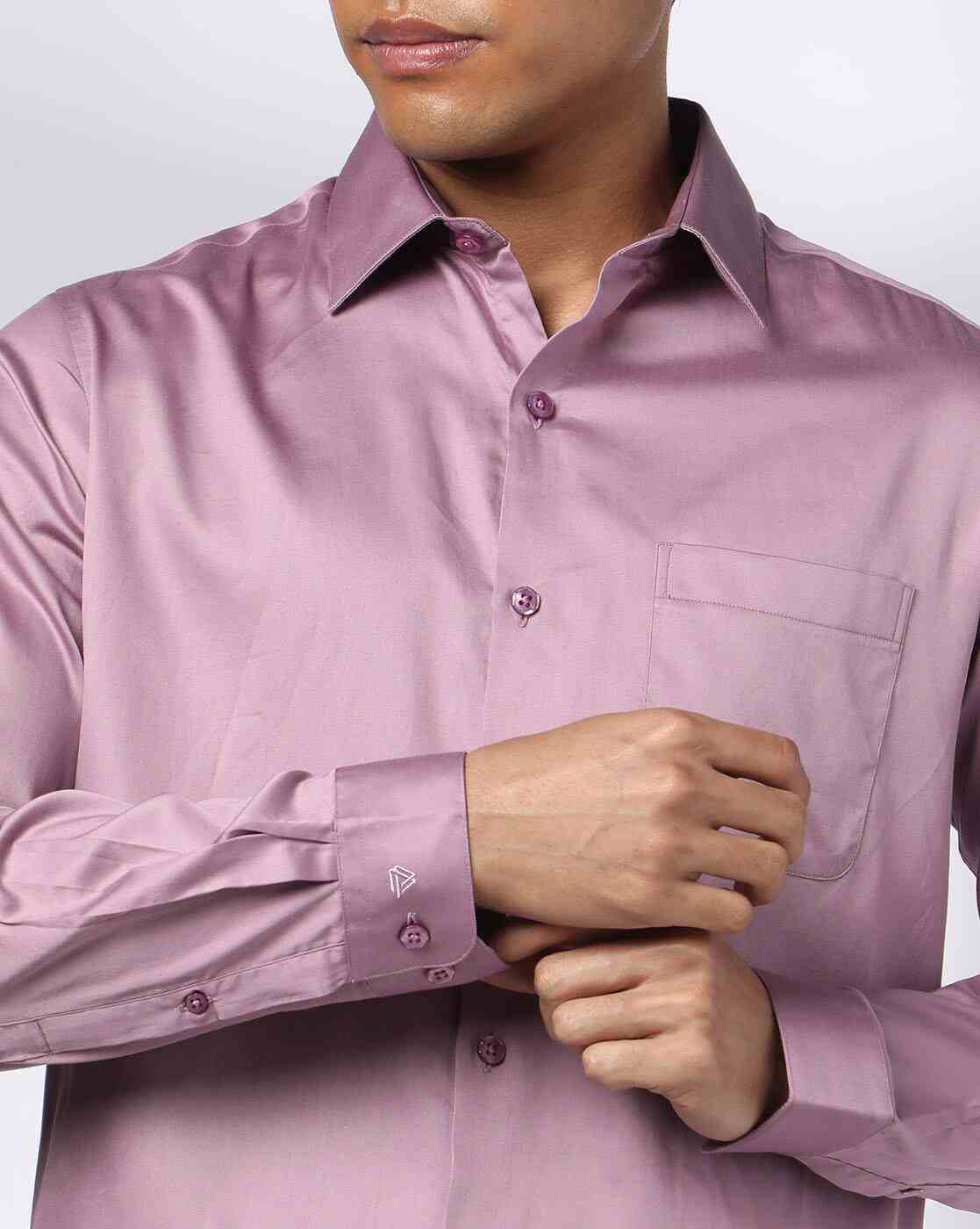 John Players | Men Slim Fit Shirt with Patch Pocket|4