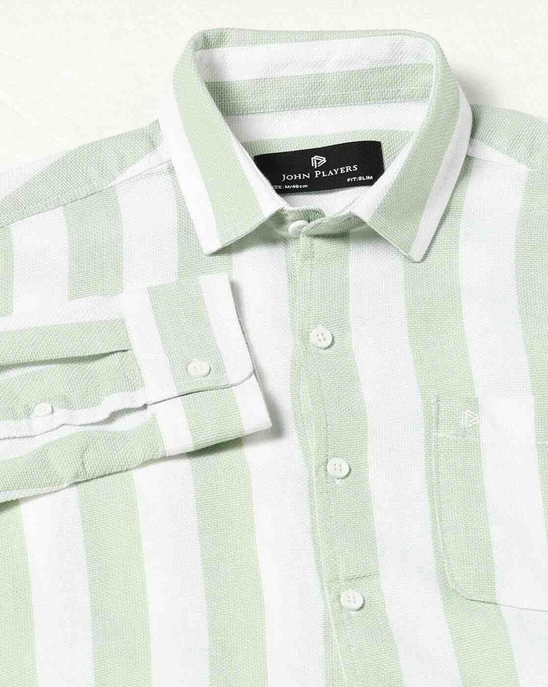 Men Striped Slim Fit Shirt