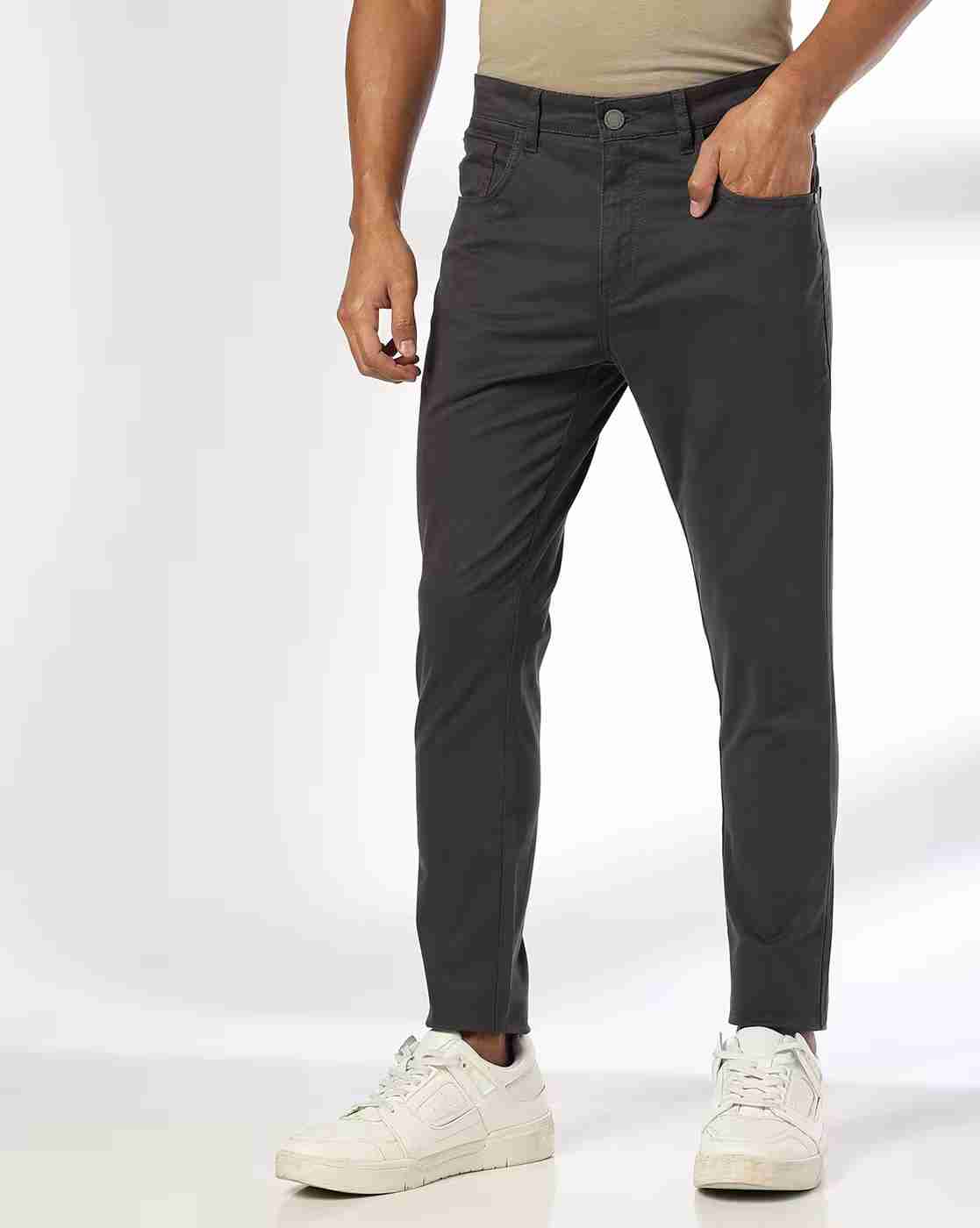 JOHN PLAYERS | Men Skinny Fit Flat-Front Chinos|0