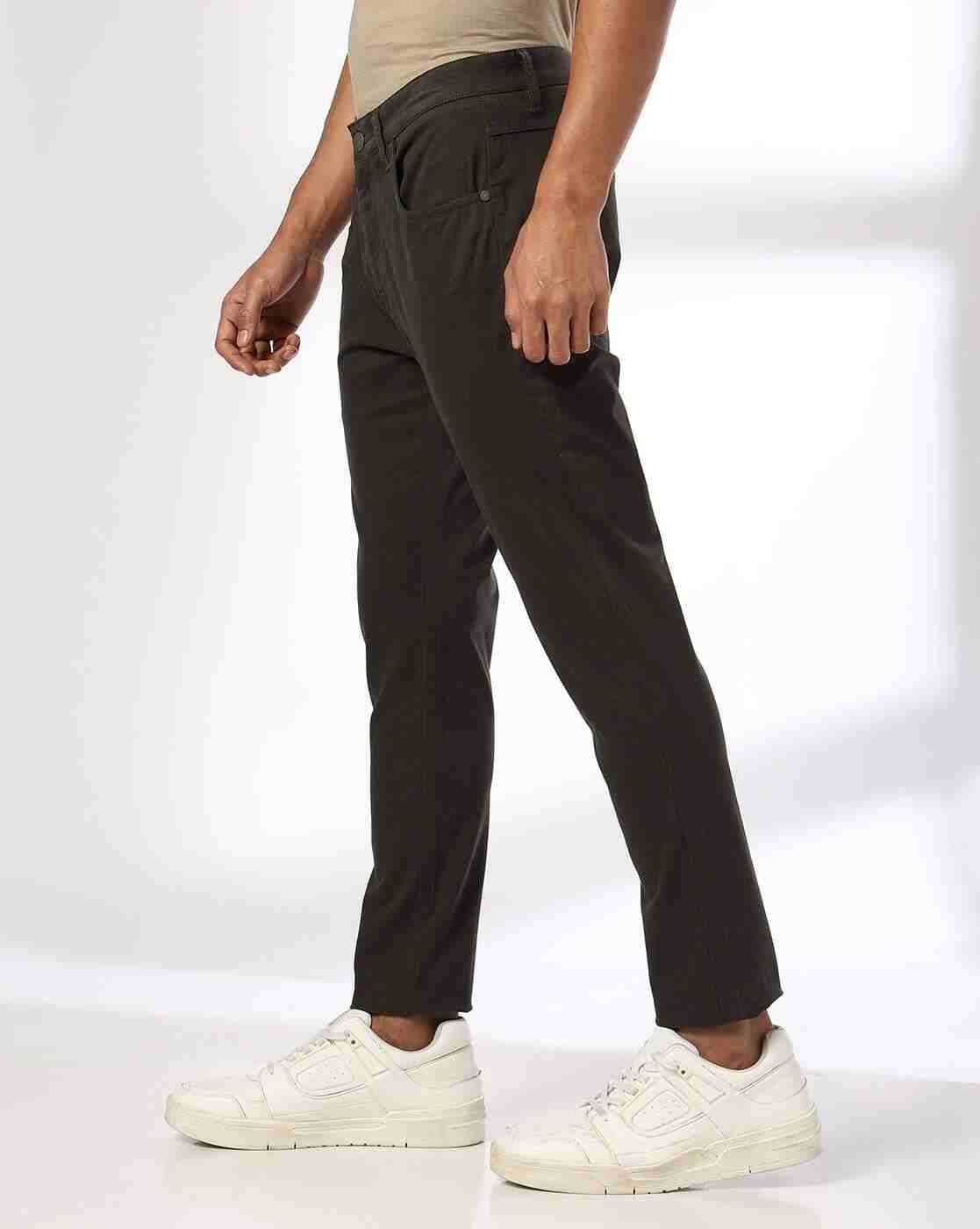 JOHN PLAYERS | Men Skinny Fit Flat-Front Chinos|1