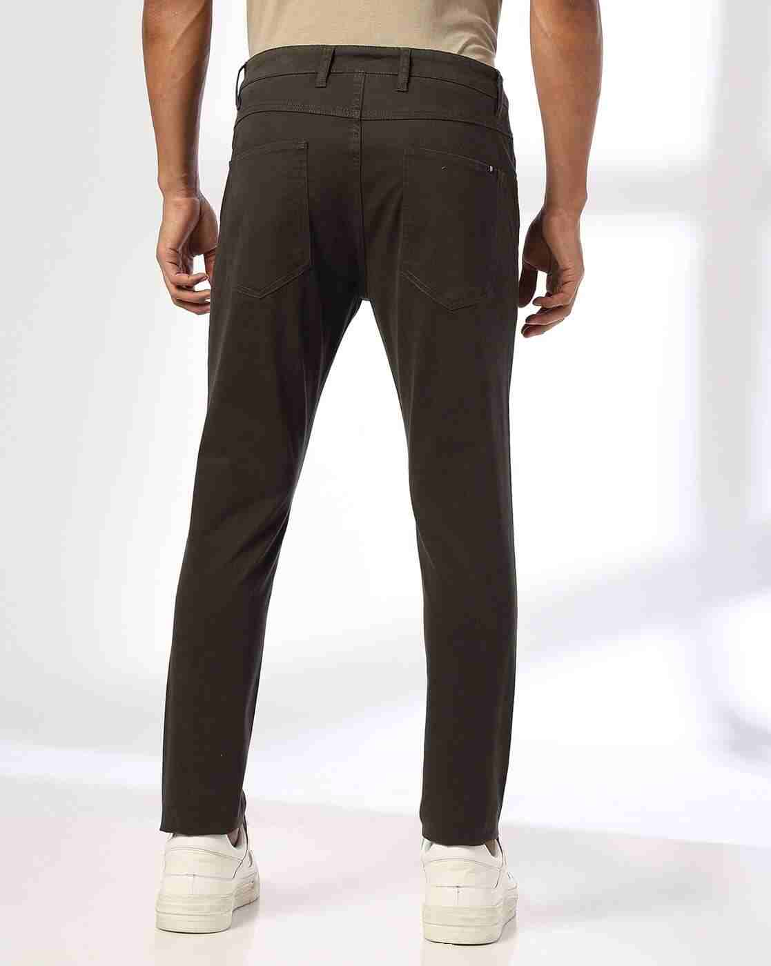 JOHN PLAYERS | Men Skinny Fit Flat-Front Chinos|2