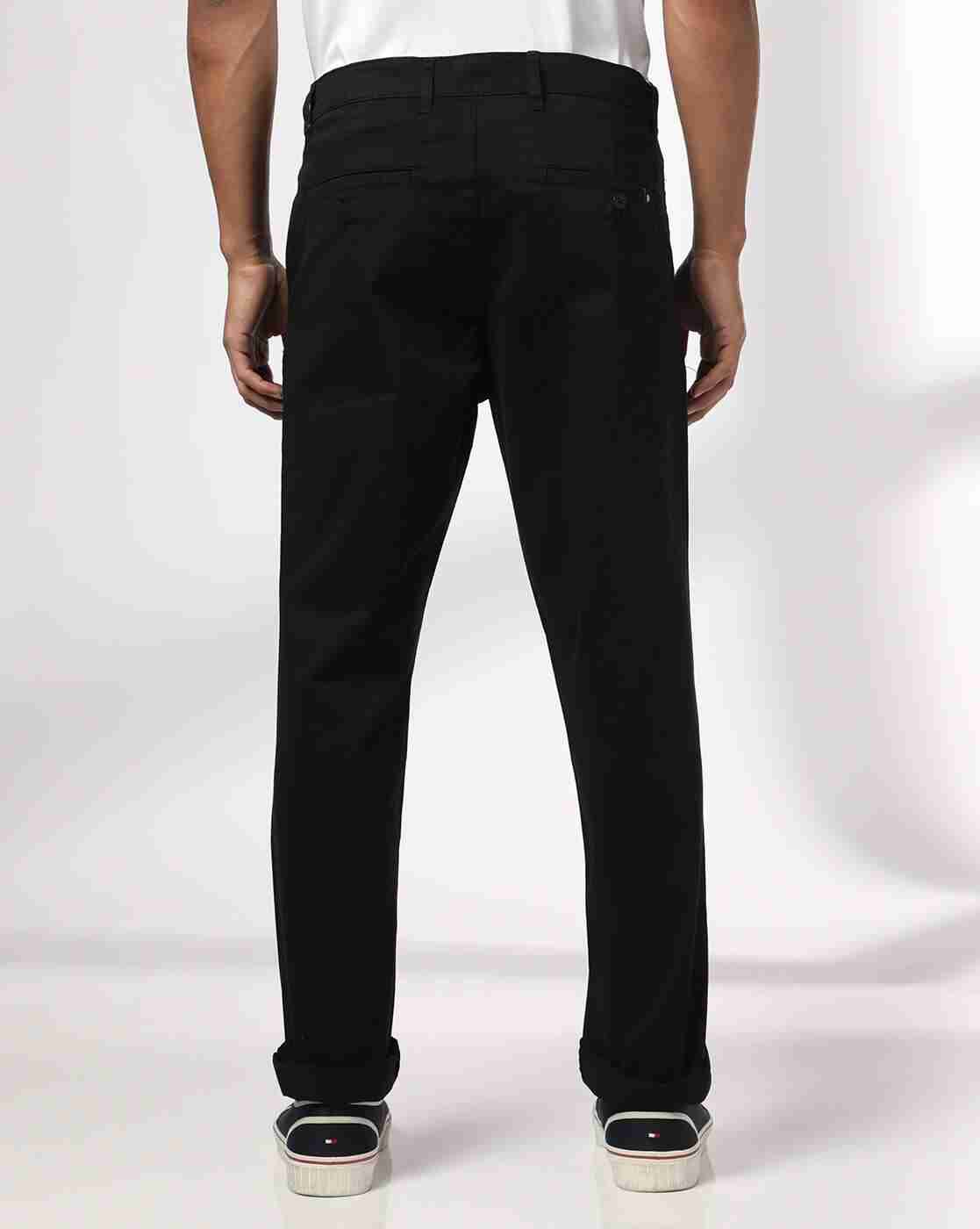 JOHN PLAYERS | Men Slim Fit Flat-Front Chinos|2