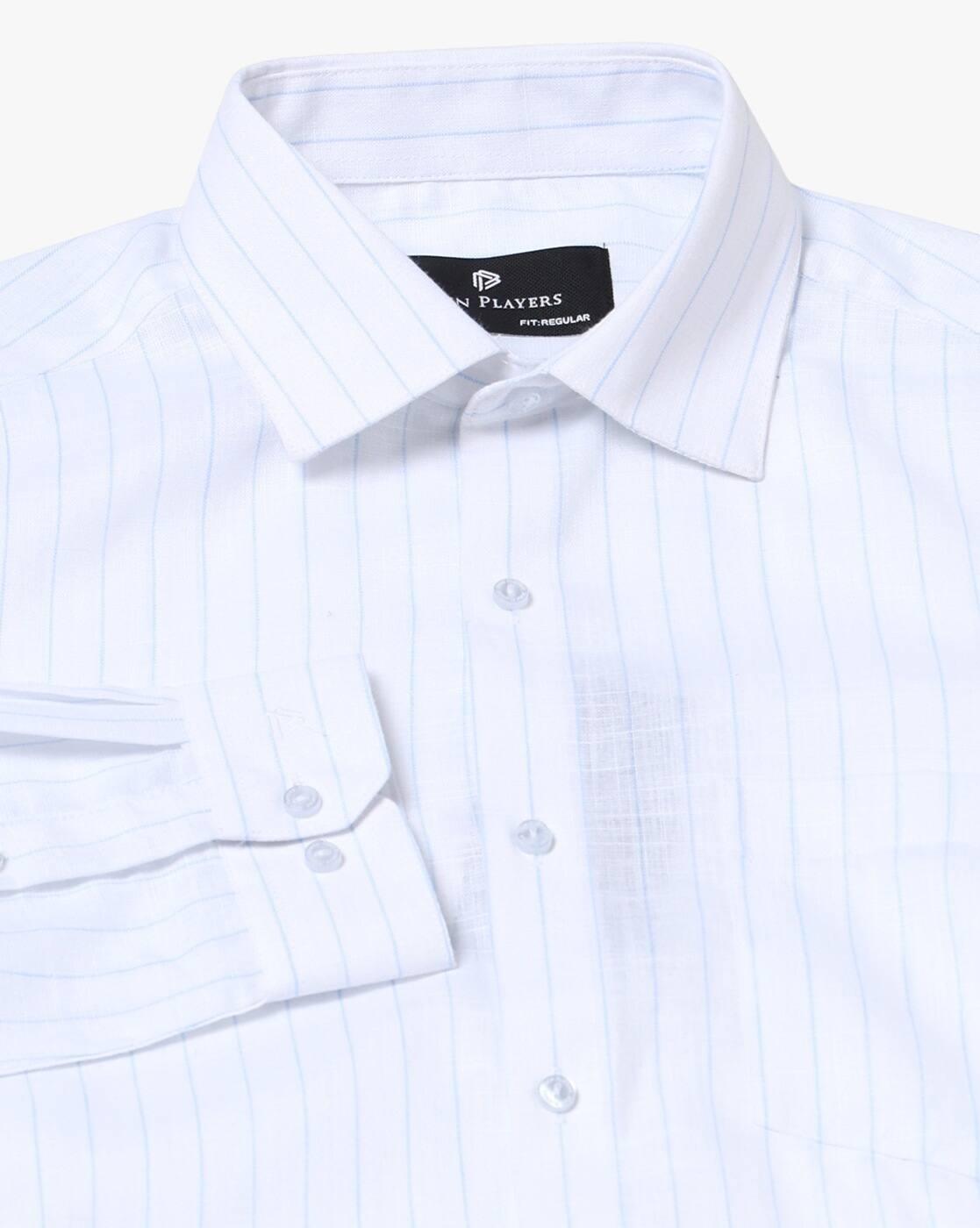 John Players | Men Striped Regular Fit Shirt|5