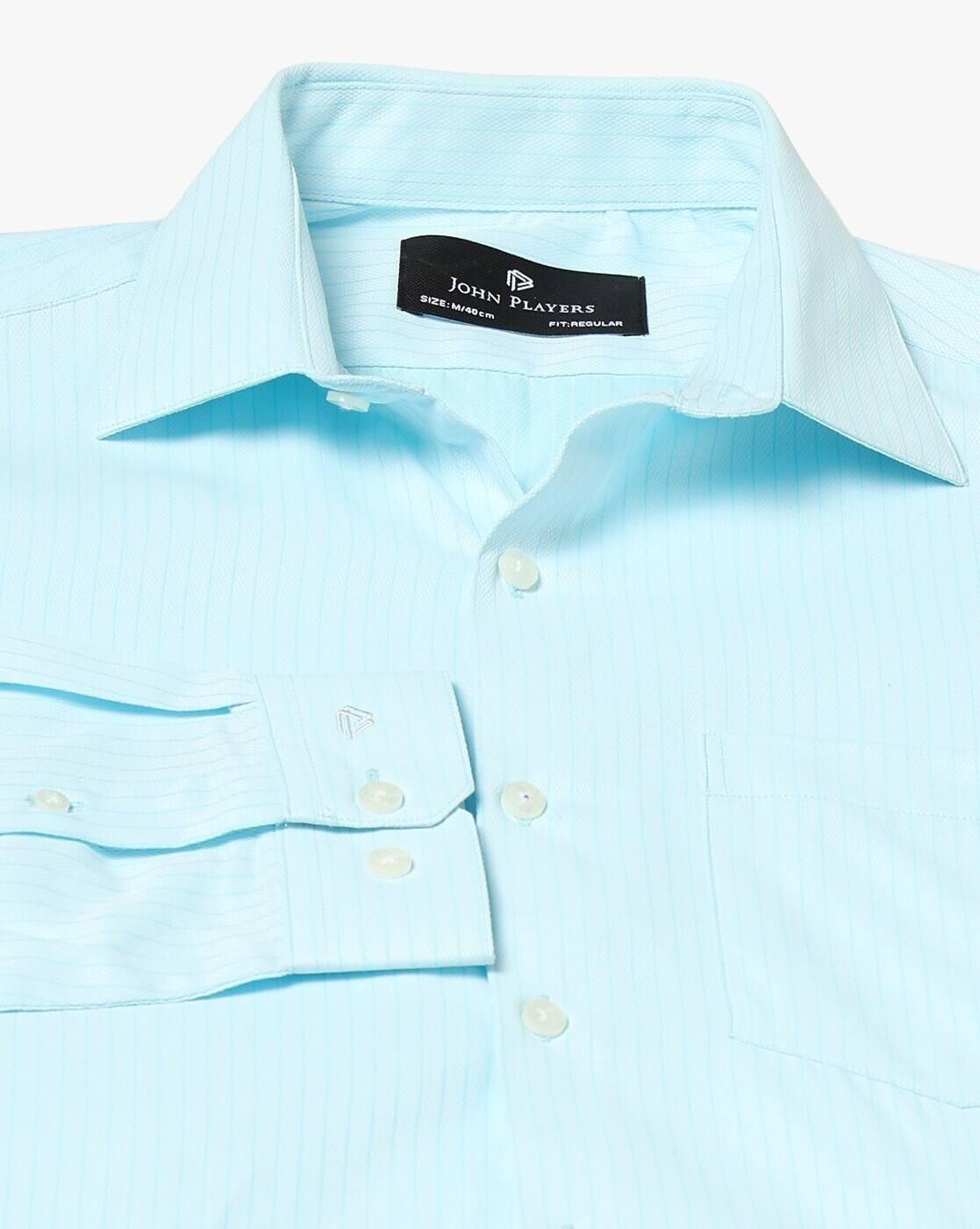 John Players | Men Striped Regular Fit Shirt|5