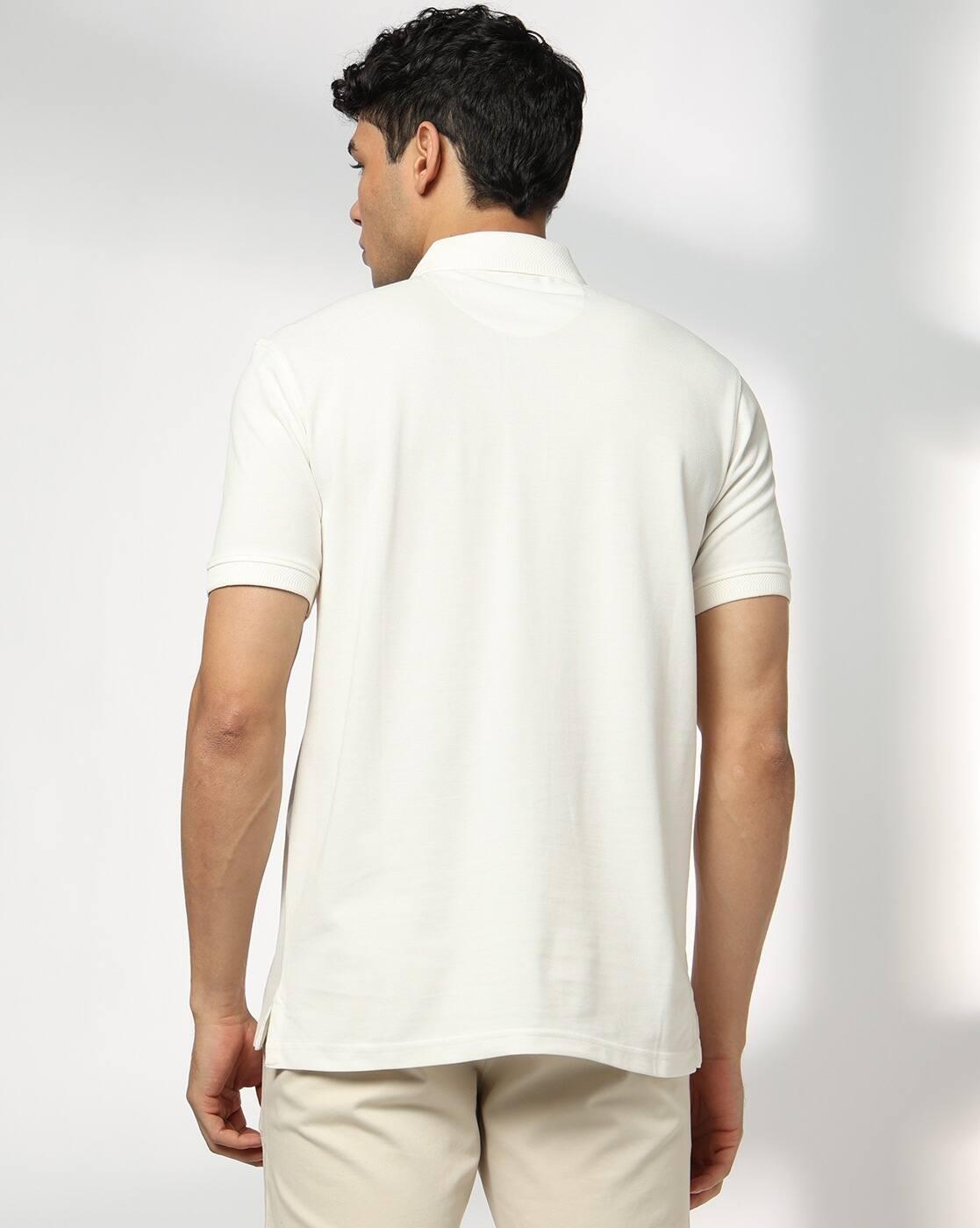 John Players | Men Slim Fit Polo T-Shirt with Patch Pocket|2