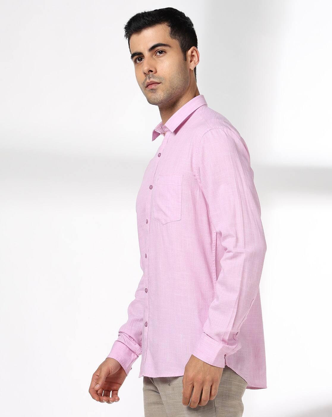 John Players | Men Cotton Slim Fit Casual Shirt|1