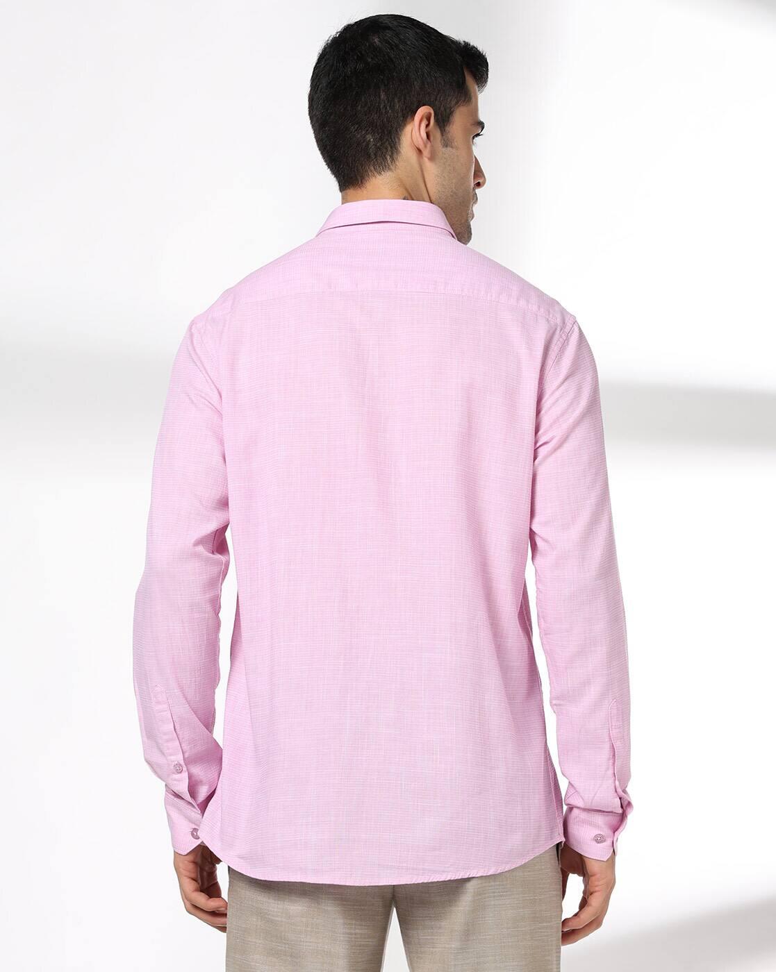 John Players | Men Cotton Slim Fit Casual Shirt|2