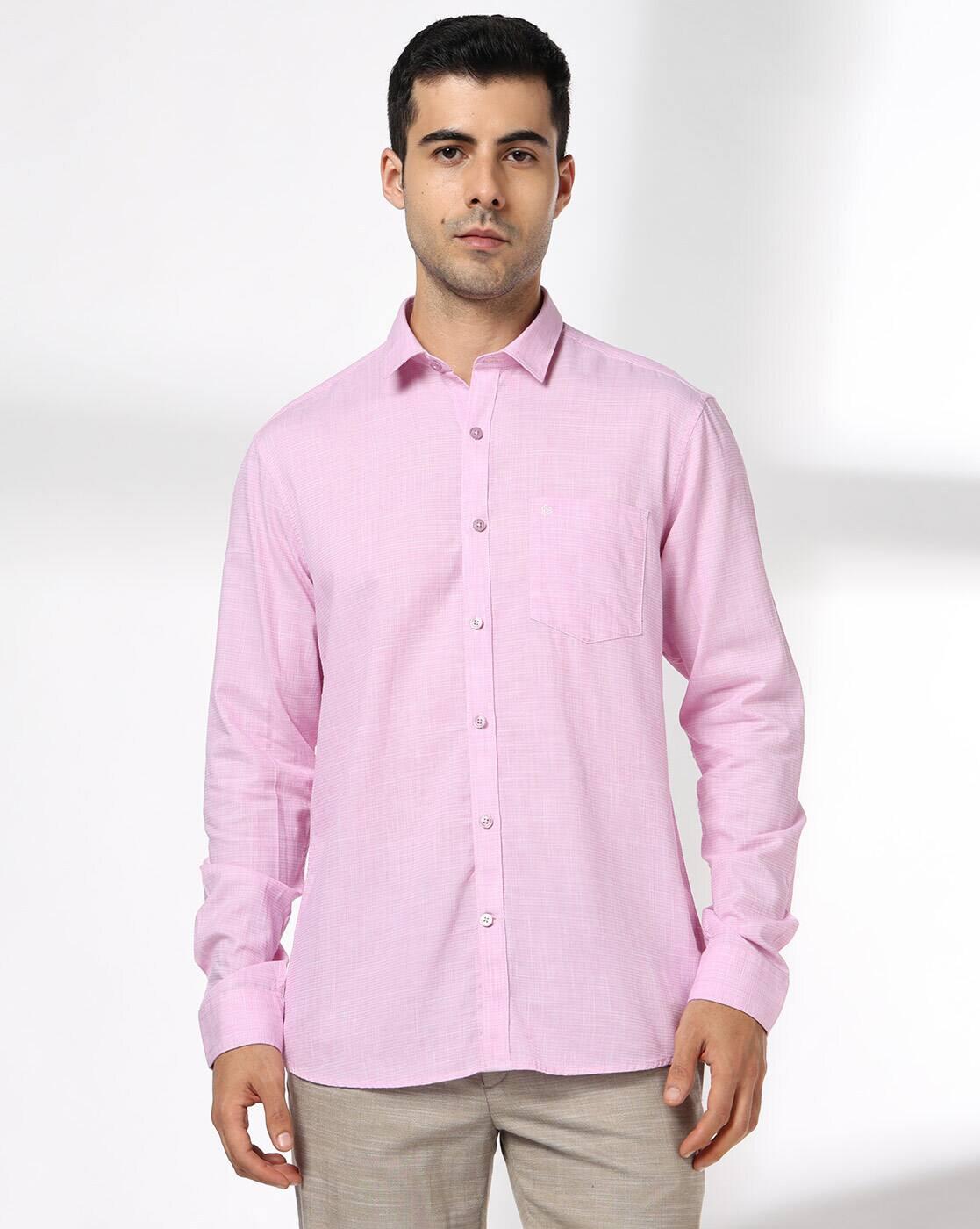 John Players | Men Cotton Slim Fit Casual Shirt|3