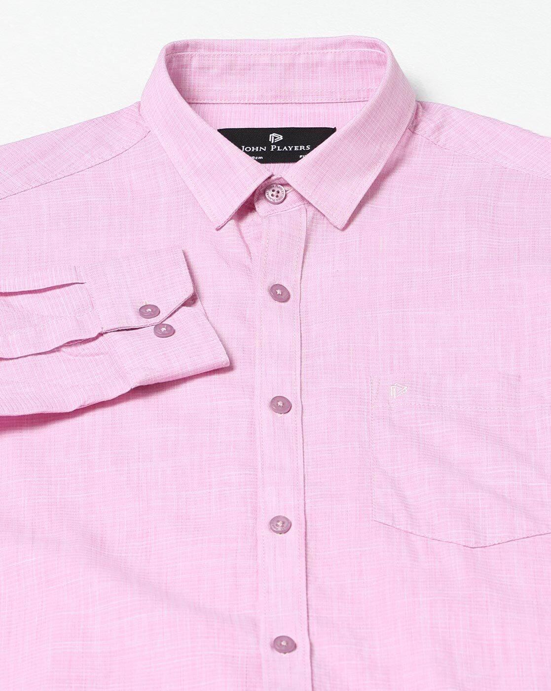 John Players | Men Cotton Slim Fit Casual Shirt|5