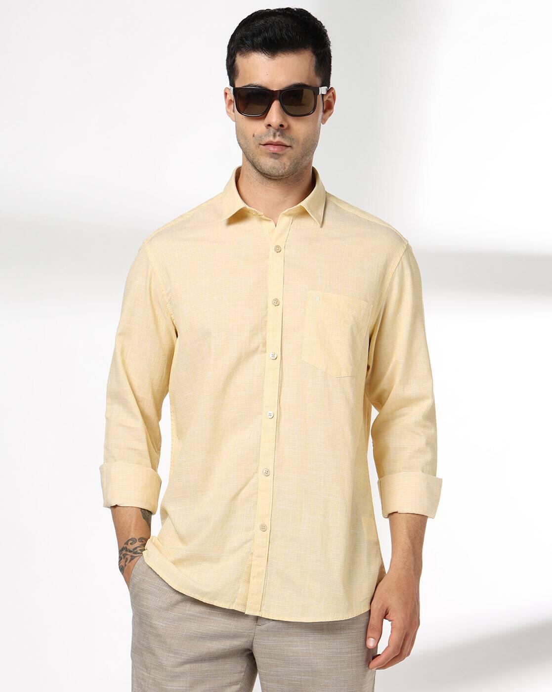 John Players | Men Cotton Slim Fit Casual Shirt|0