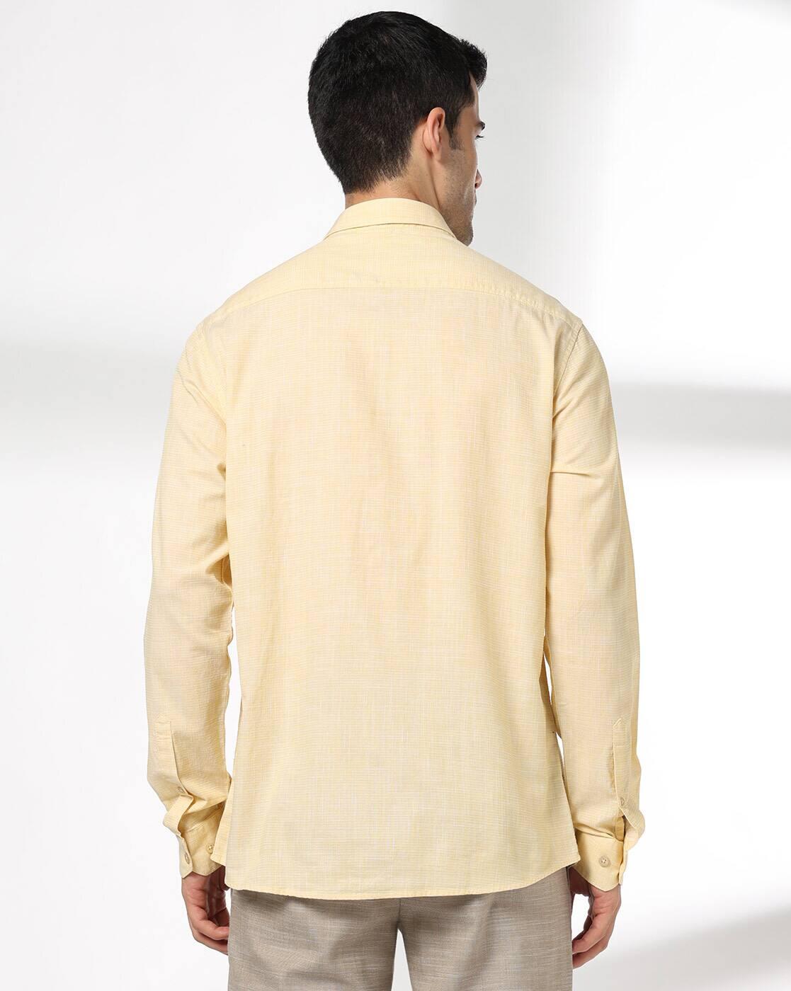 John Players | Men Cotton Slim Fit Casual Shirt|2
