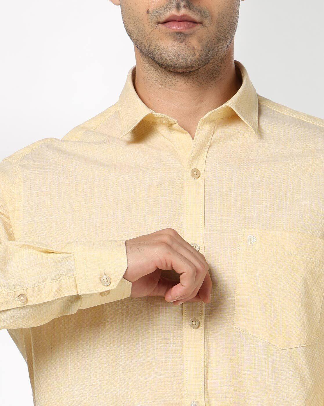 John Players | Men Cotton Slim Fit Casual Shirt|4