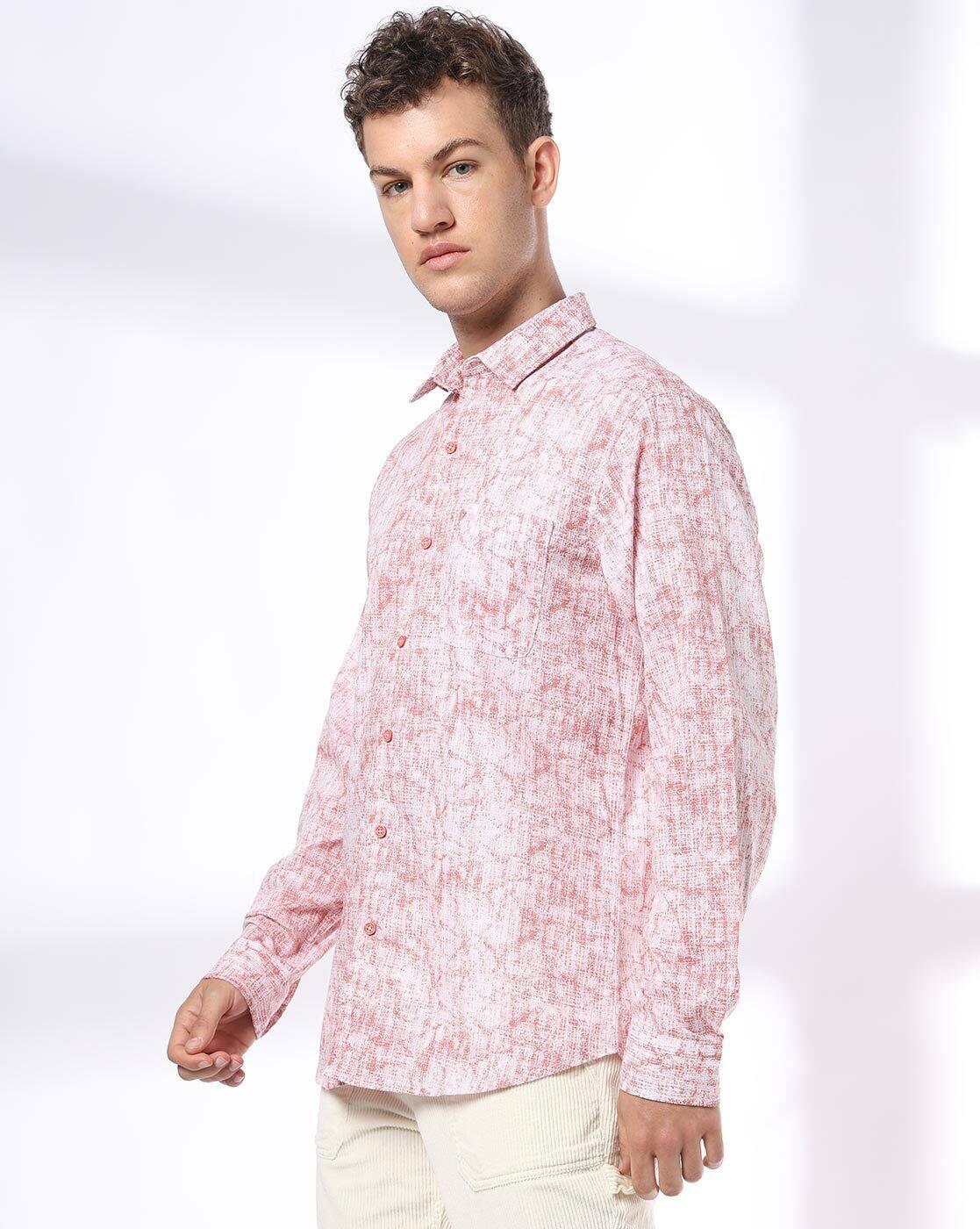 John Players | Men Cotton Slim Fit Casual Shirt|1