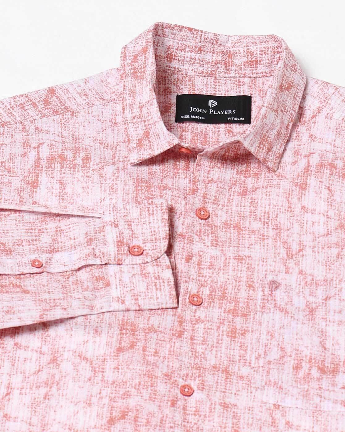 John Players | Men Cotton Slim Fit Casual Shirt|5