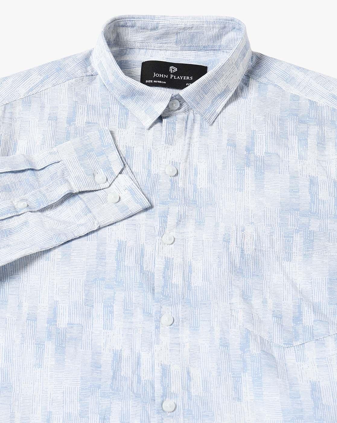 John Players | Men Slim Fit Casual Shirt|5