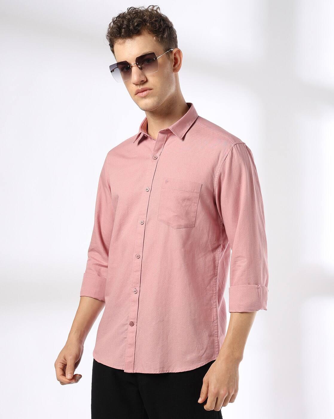 John Players | Men Slim Fit Cotton Linen Casual Shirt|0