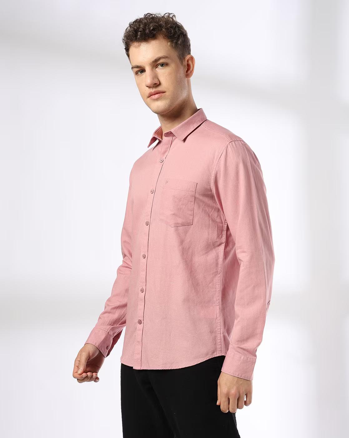 John Players | Men Slim Fit Cotton Linen Casual Shirt|1