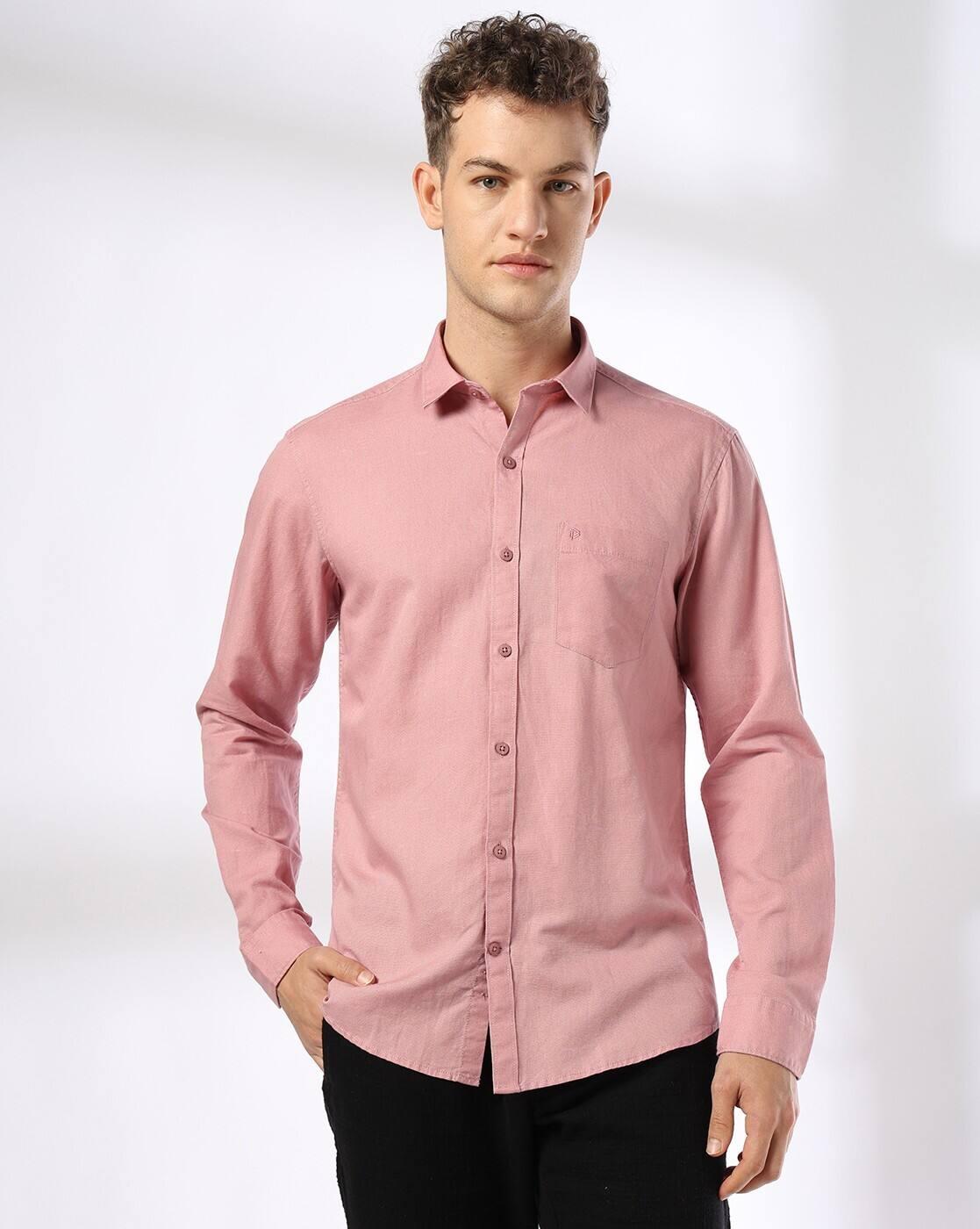 John Players | Men Slim Fit Cotton Linen Casual Shirt|3