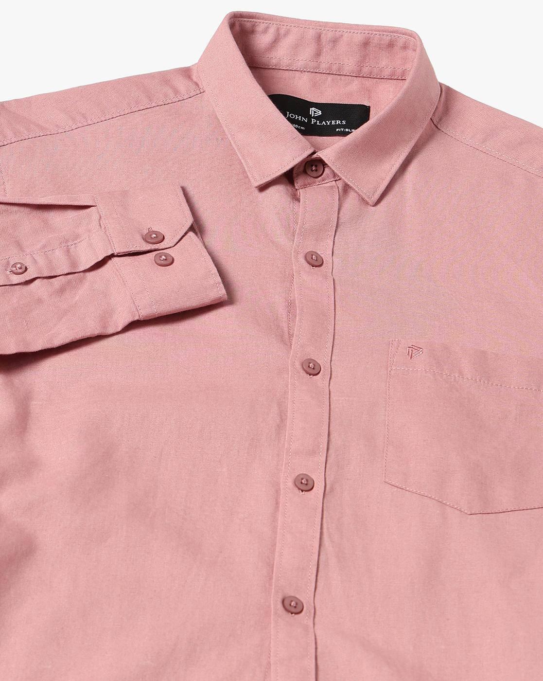John Players | Men Slim Fit Cotton Linen Casual Shirt|5