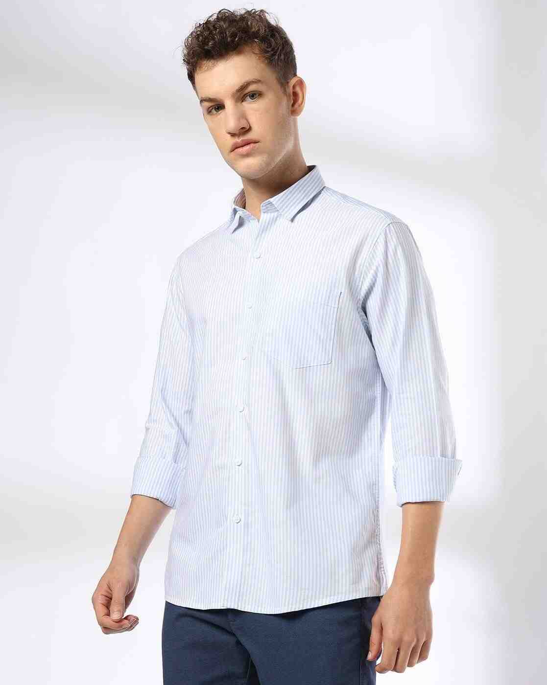 Men Striped Slim Fit Casual Shirt