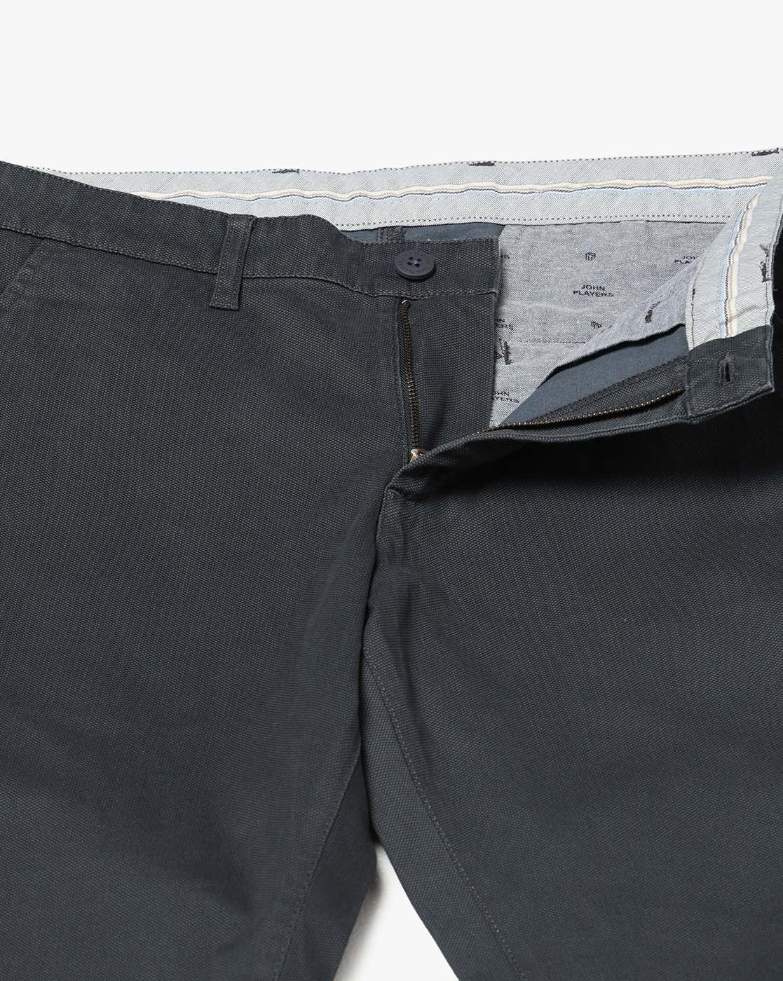 John Players | Men Slim Fit Mid-Rise Chinos|4