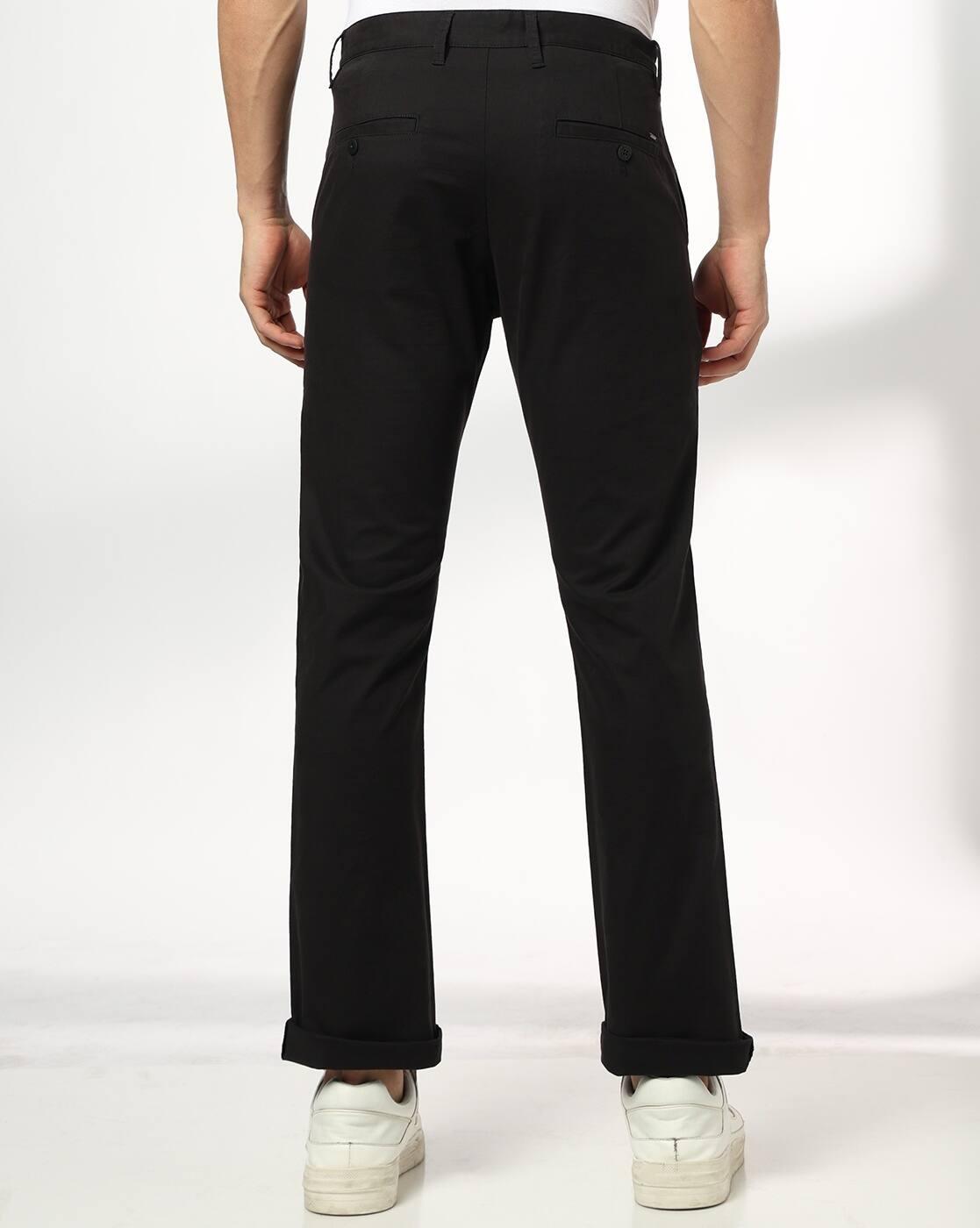 John Players | Men Straight Fit Flat-Front Chinos|2