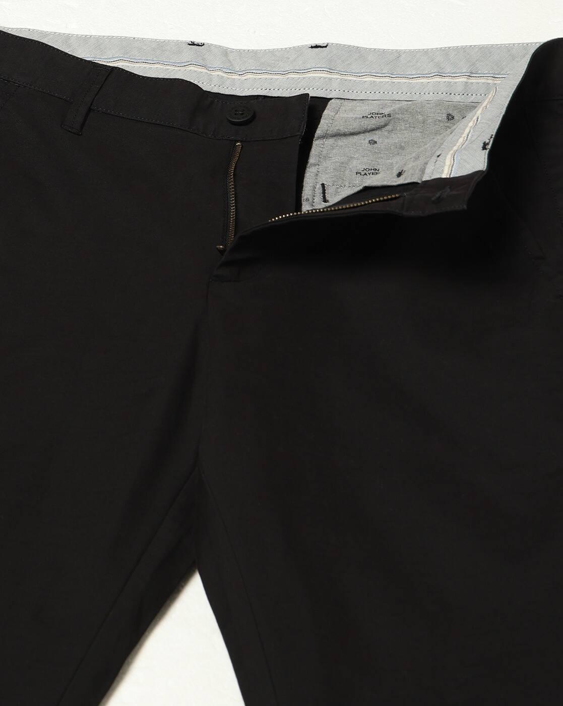 John Players | Men Straight Fit Flat-Front Chinos|4