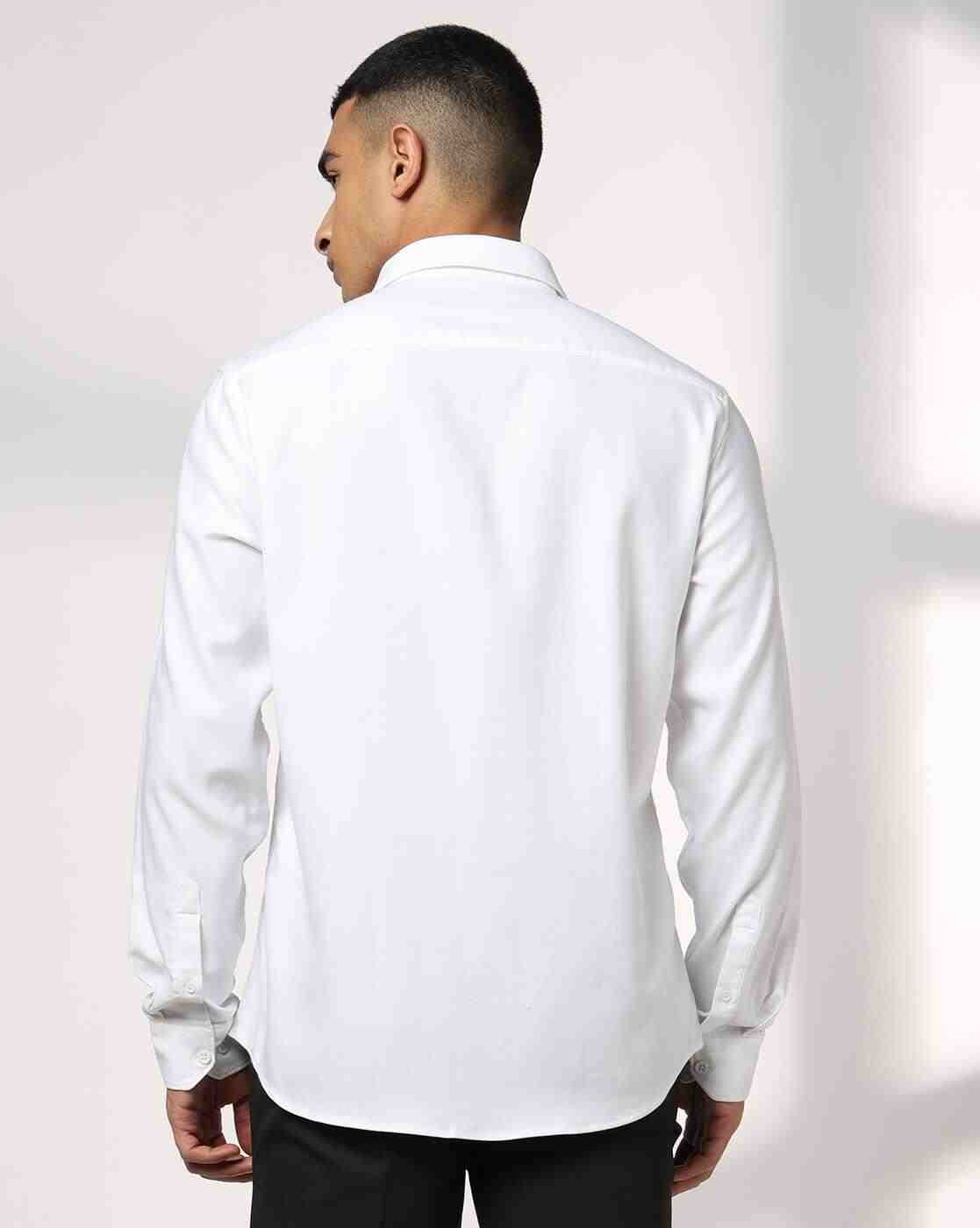 John Players | Men Slim Fit Stretchable Casual Shirt|2