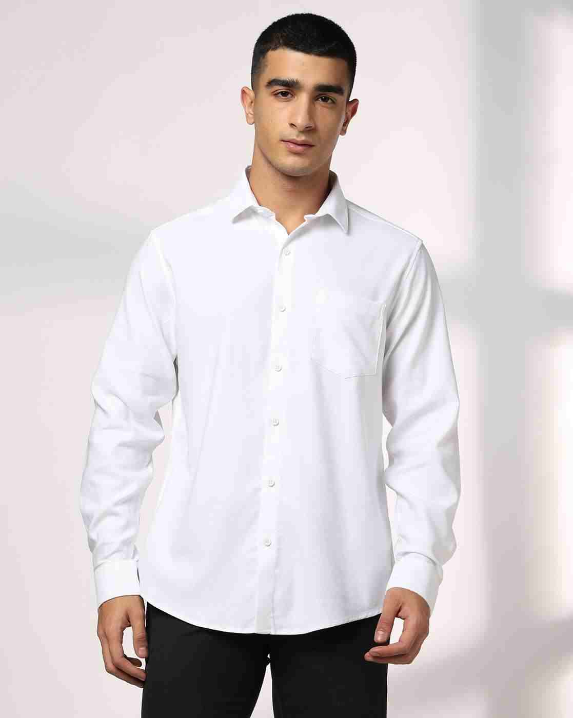 John Players | Men Slim Fit Stretchable Casual Shirt|3