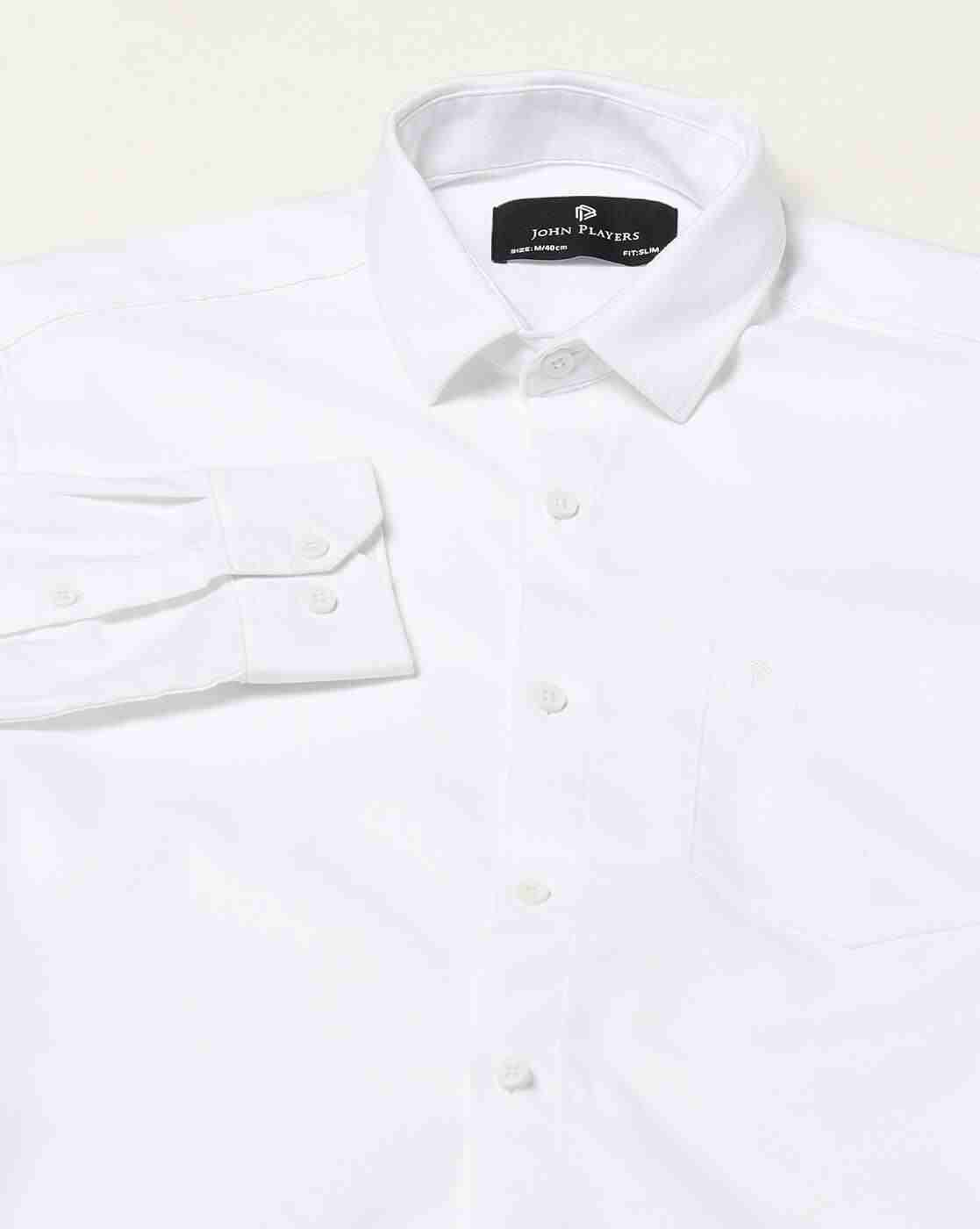 John Players | Men Slim Fit Stretchable Casual Shirt|5