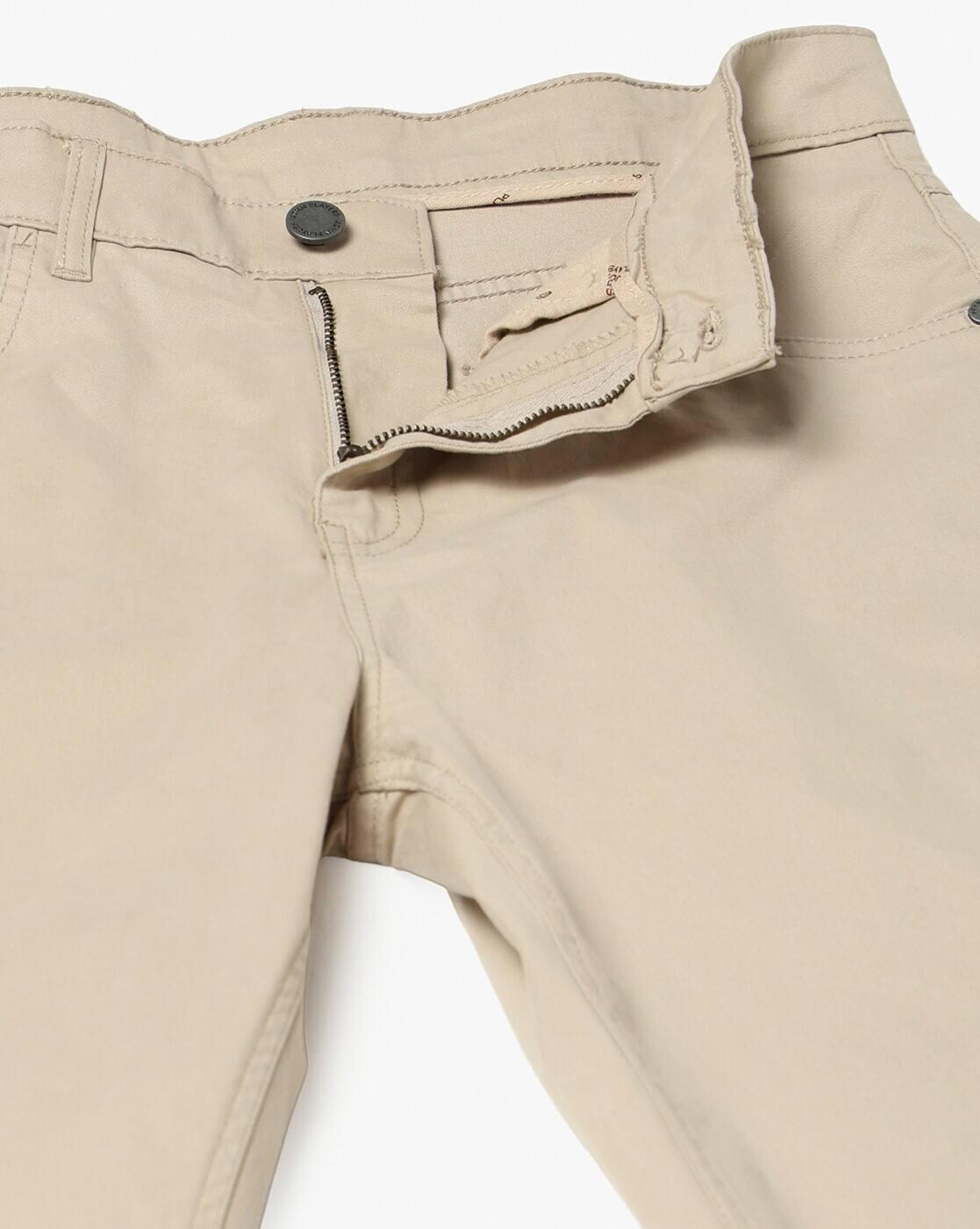 John Players | Men Slim Fit Mid-Rise Chinos|4