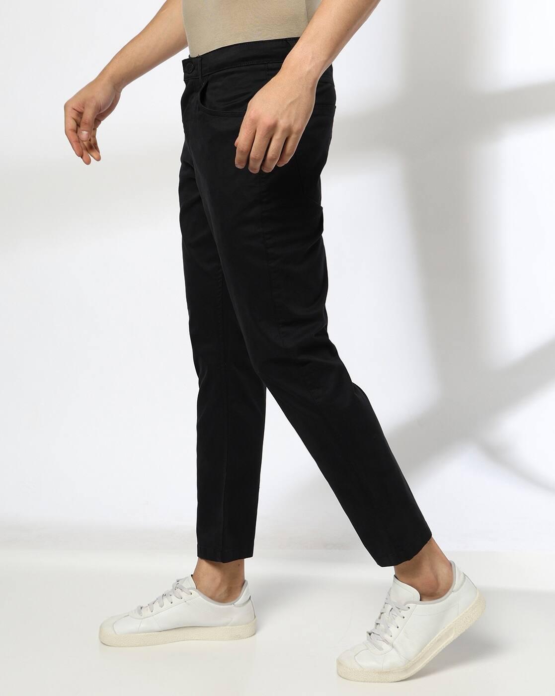 John Players | Men Slim Fit Mid-Rise Chinos|1