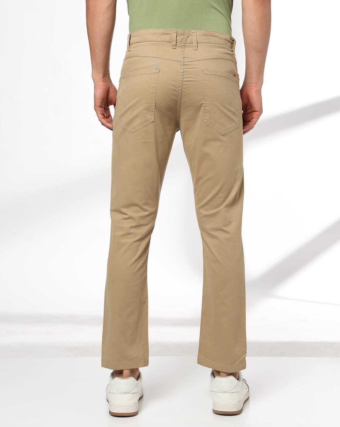 John Players | Men Slim Fit Mid-Rise Chinos|2
