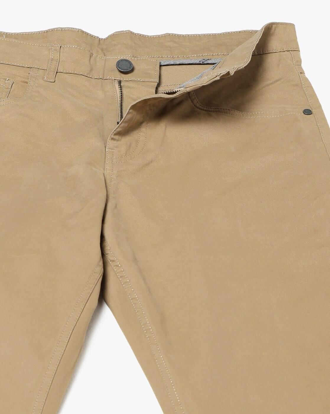 John Players | Men Slim Fit Mid-Rise Chinos|4
