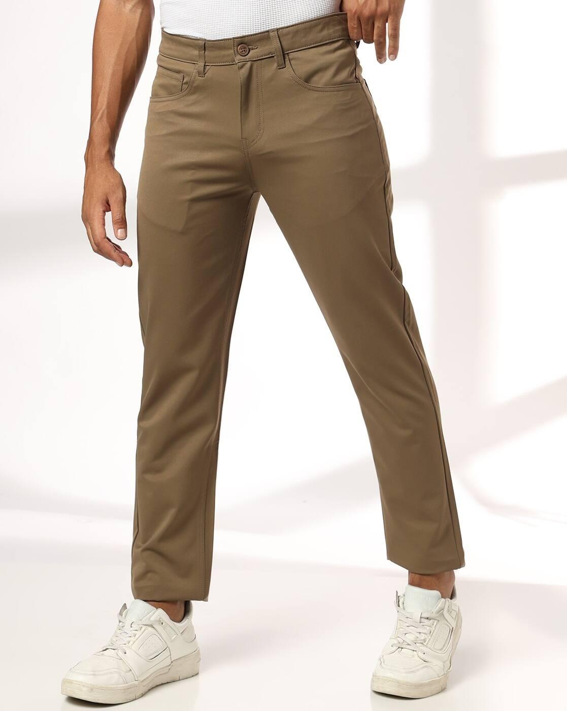 Men Slim Fit Mid-Rise Chinos