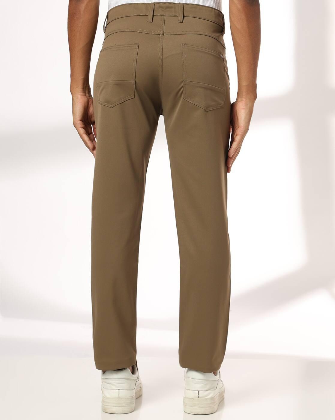 John Players | Men Slim Fit Mid-Rise Chinos|2