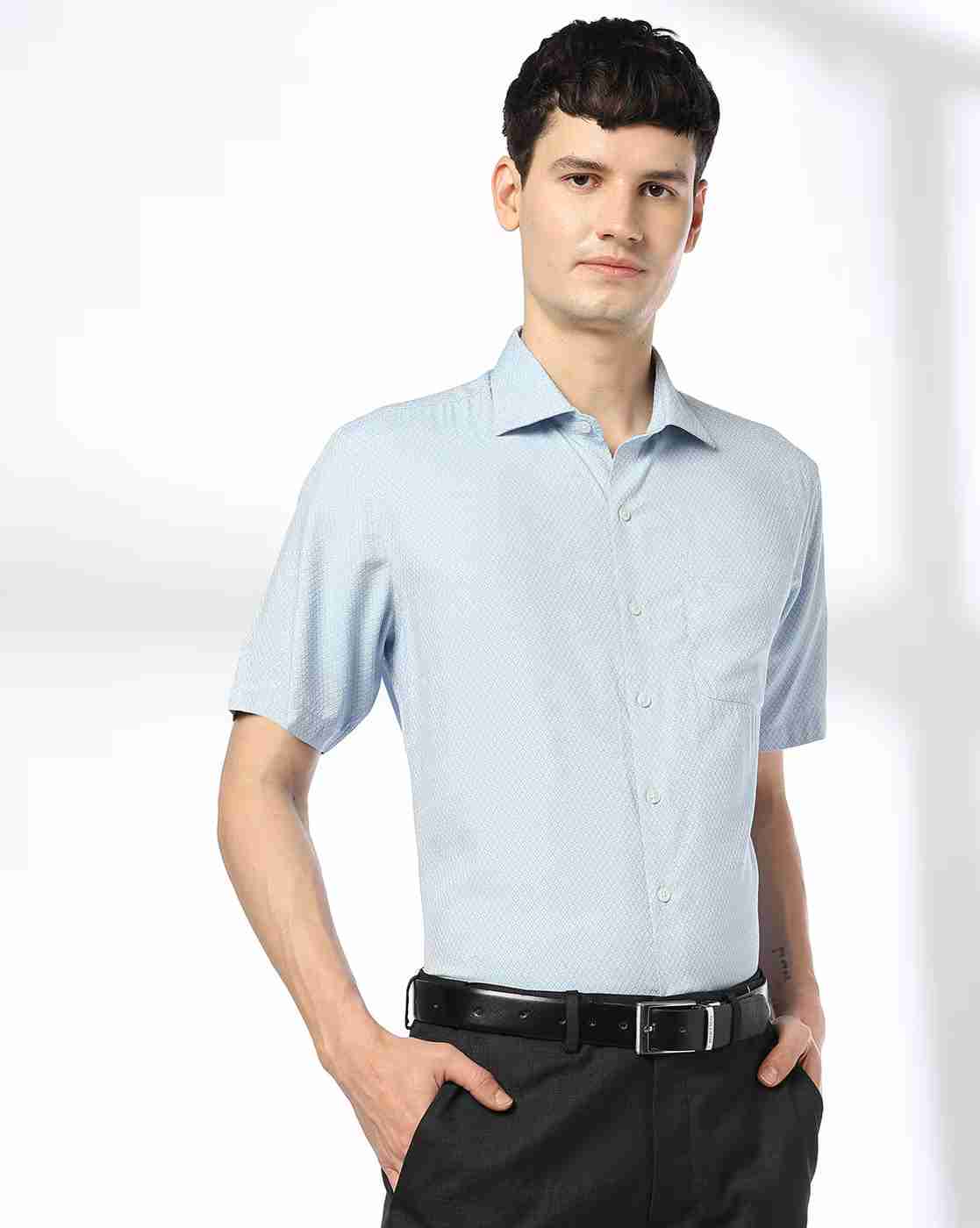 JOHN PLAYERS | Men Checked Regular Fit Shirt|0