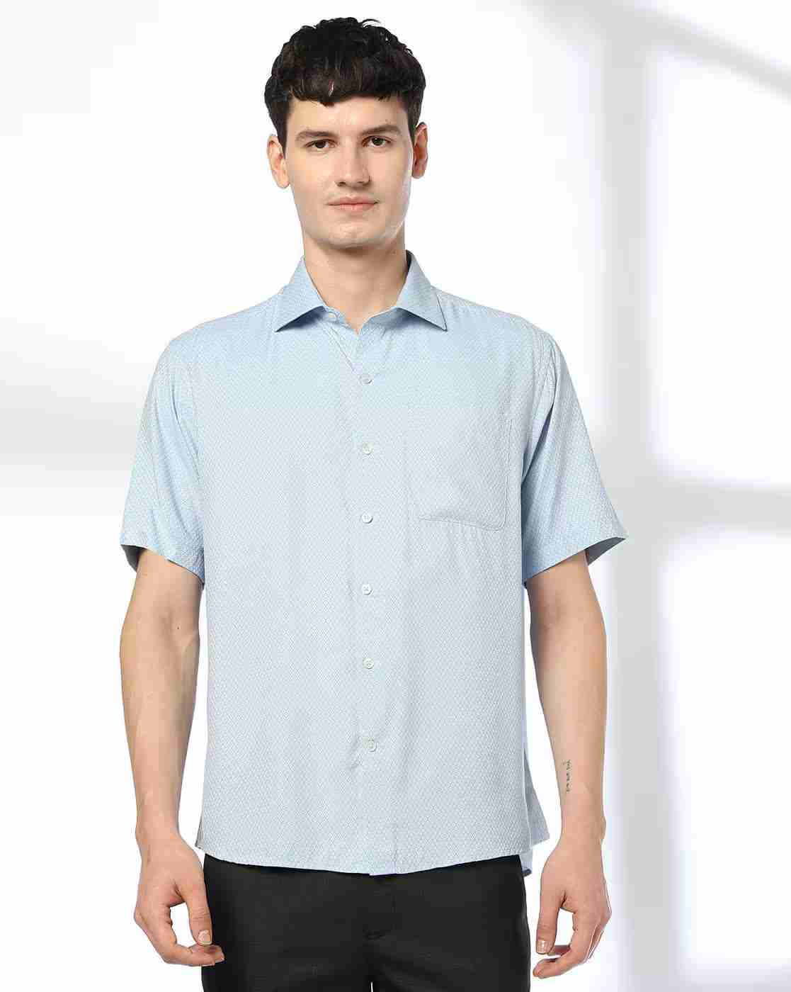 JOHN PLAYERS | Men Checked Regular Fit Shirt|1