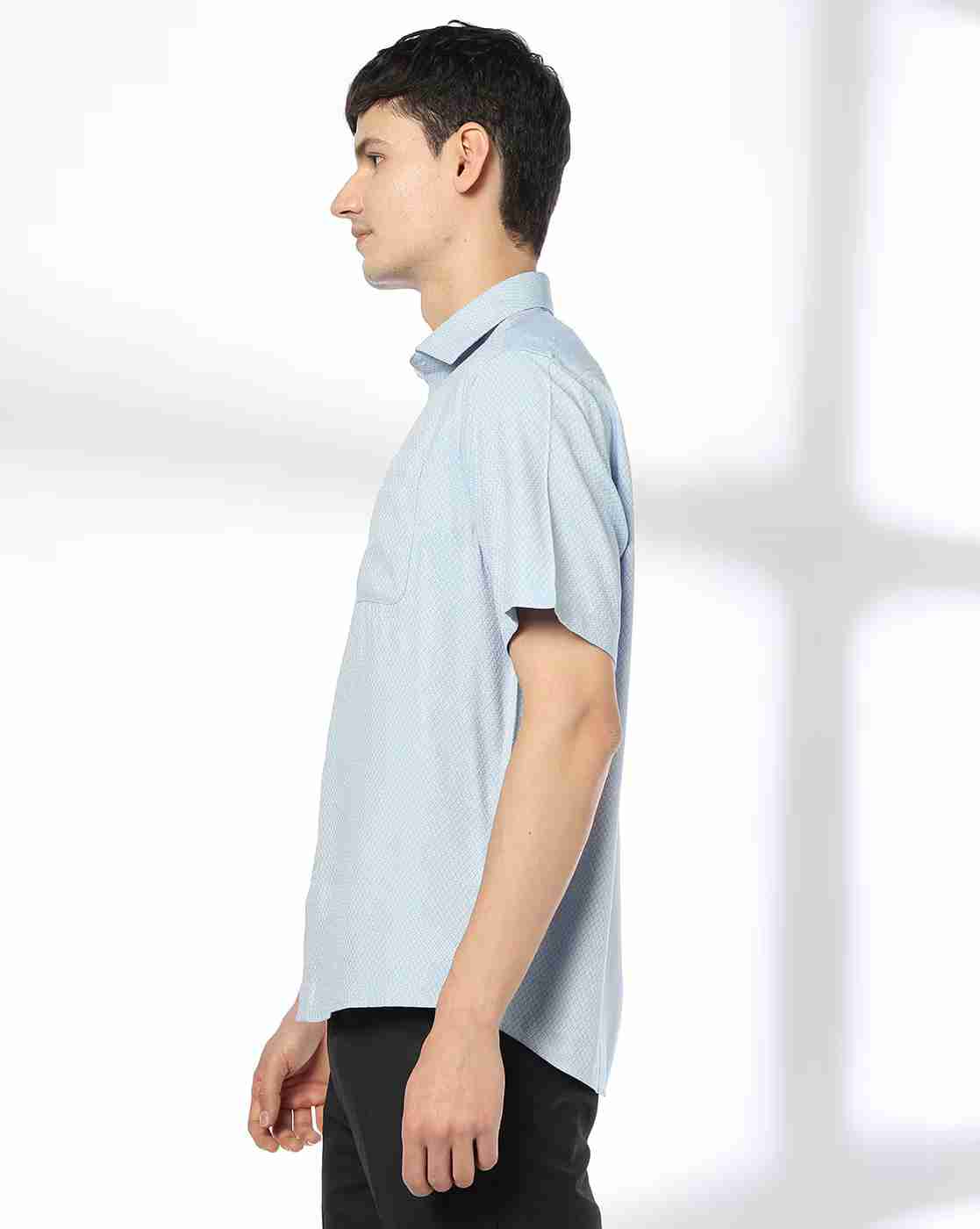 JOHN PLAYERS | Men Checked Regular Fit Shirt|2