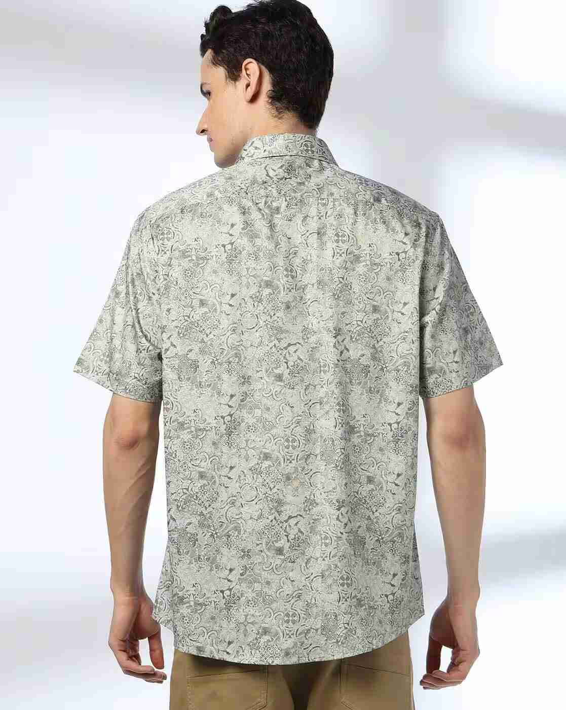 JOHN PLAYERS | Men Printed Regular Fit Shirt|2