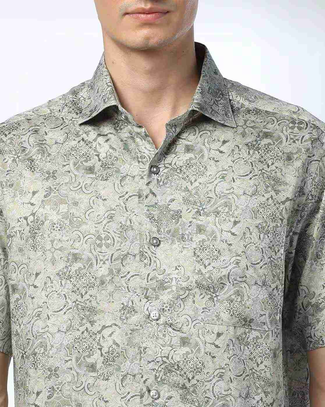 JOHN PLAYERS | Men Printed Regular Fit Shirt|3