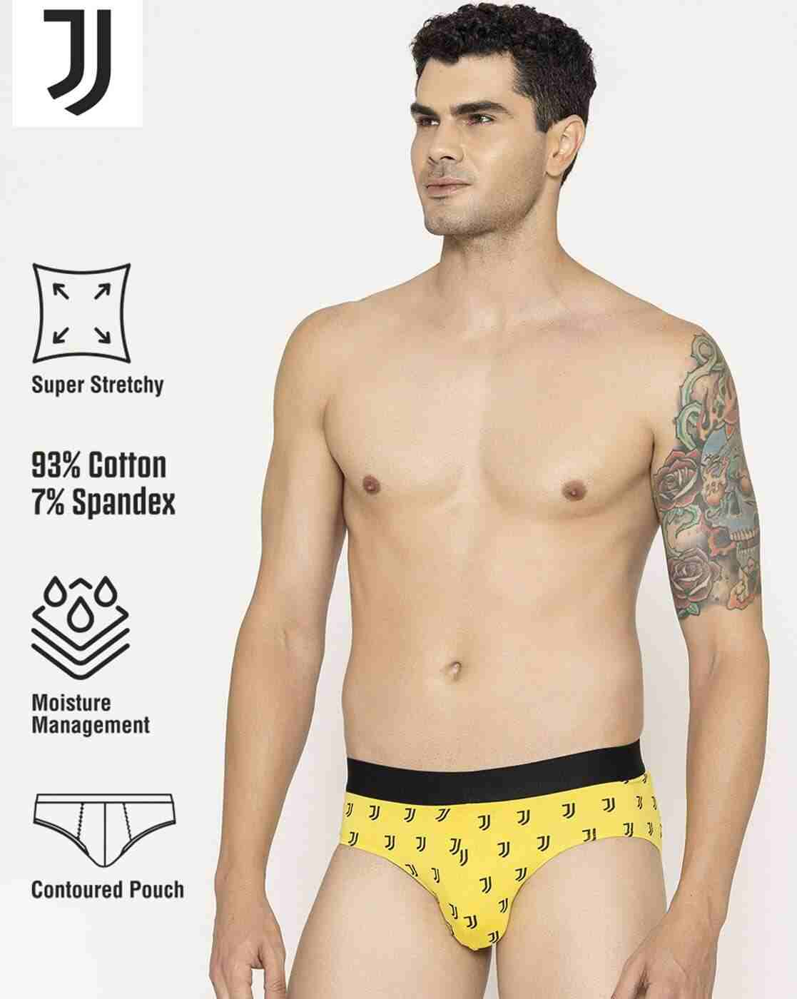 JOHN PLAYERS | Men Geometric Print Briefs with Elasticated Waist|1