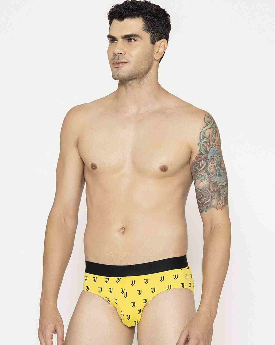 JOHN PLAYERS | Men Geometric Print Briefs with Elasticated Waist|3