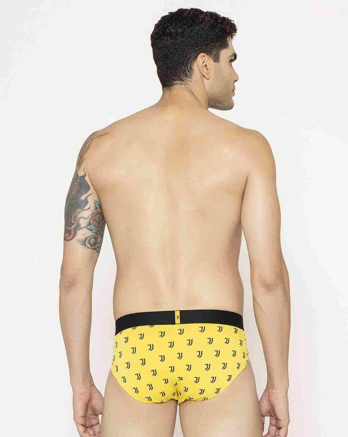 JOHN PLAYERS | Men Geometric Print Briefs with Elasticated Waist|4
