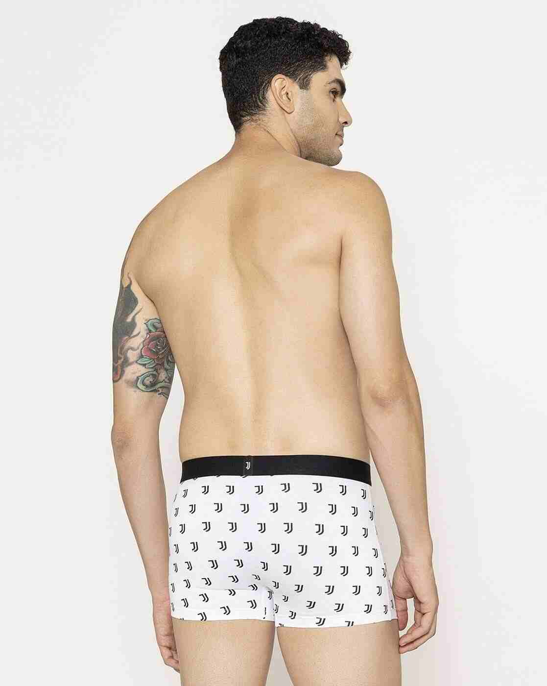 JOHN PLAYERS | Men Typographic Print Trunk with Elasticated Waist|4