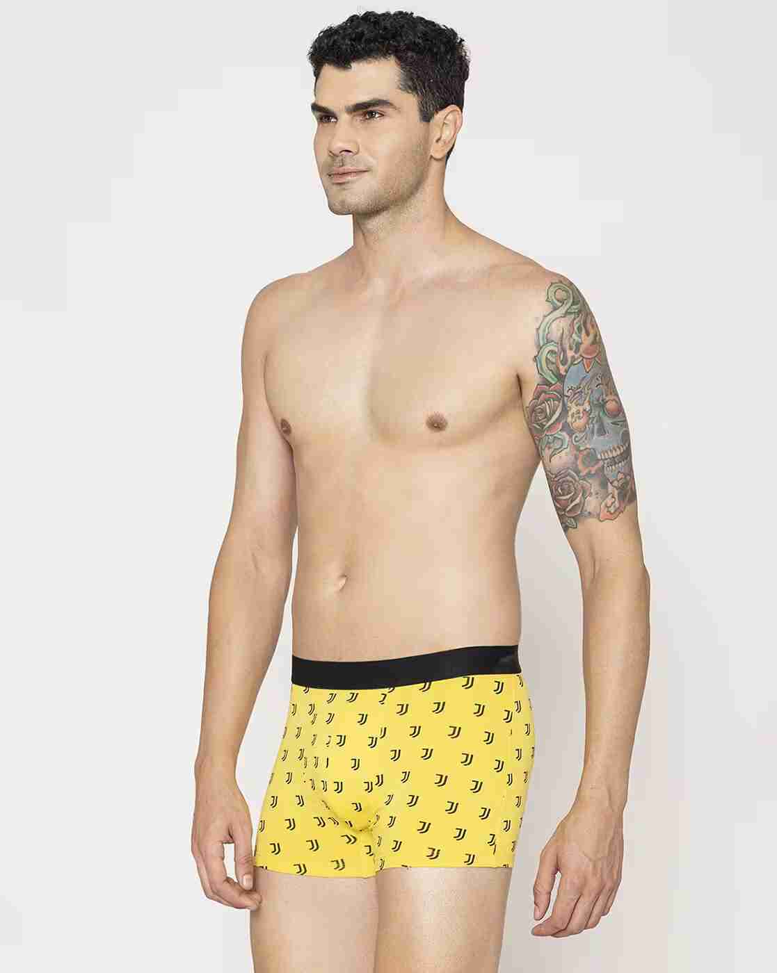 JOHN PLAYERS | Men Printed Trunks with Elasticated Waist|1