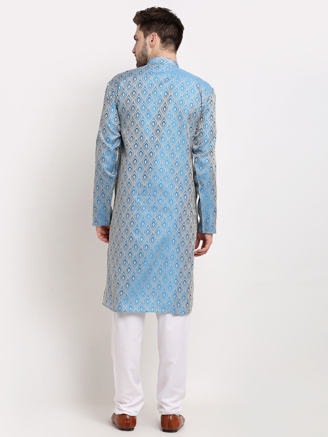 Jompers | Men Ethnic  Woven Design Kurta with Pyjamas 2