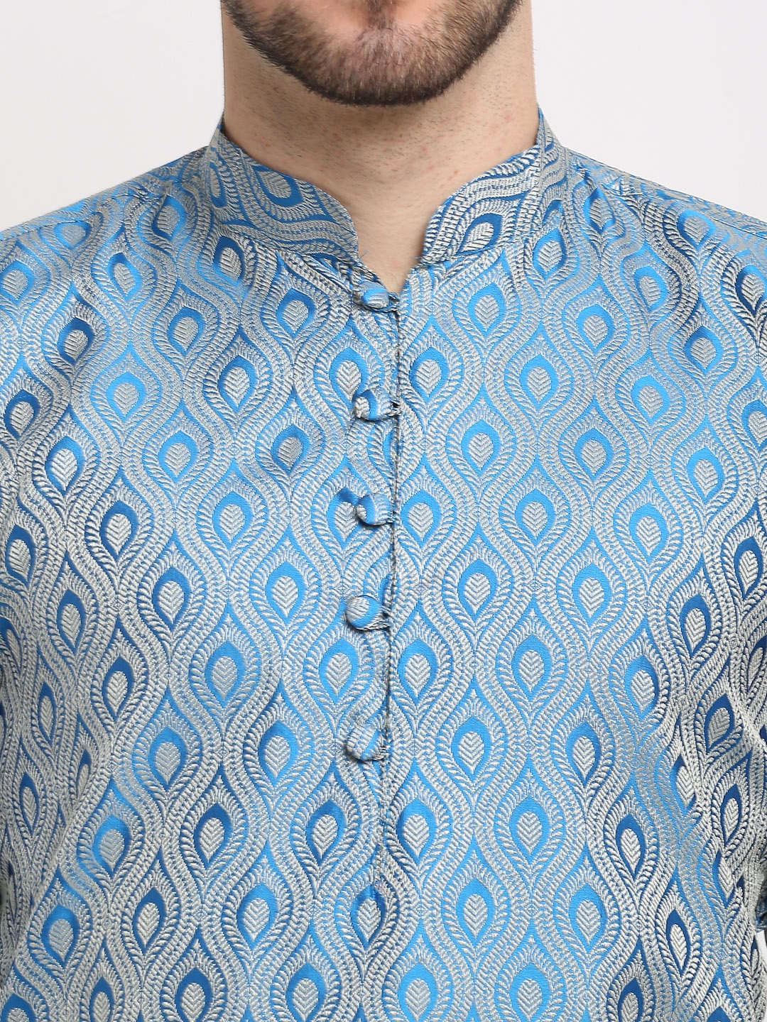 Jompers | Men Ethnic  Woven Design Kurta with Pyjamas 3