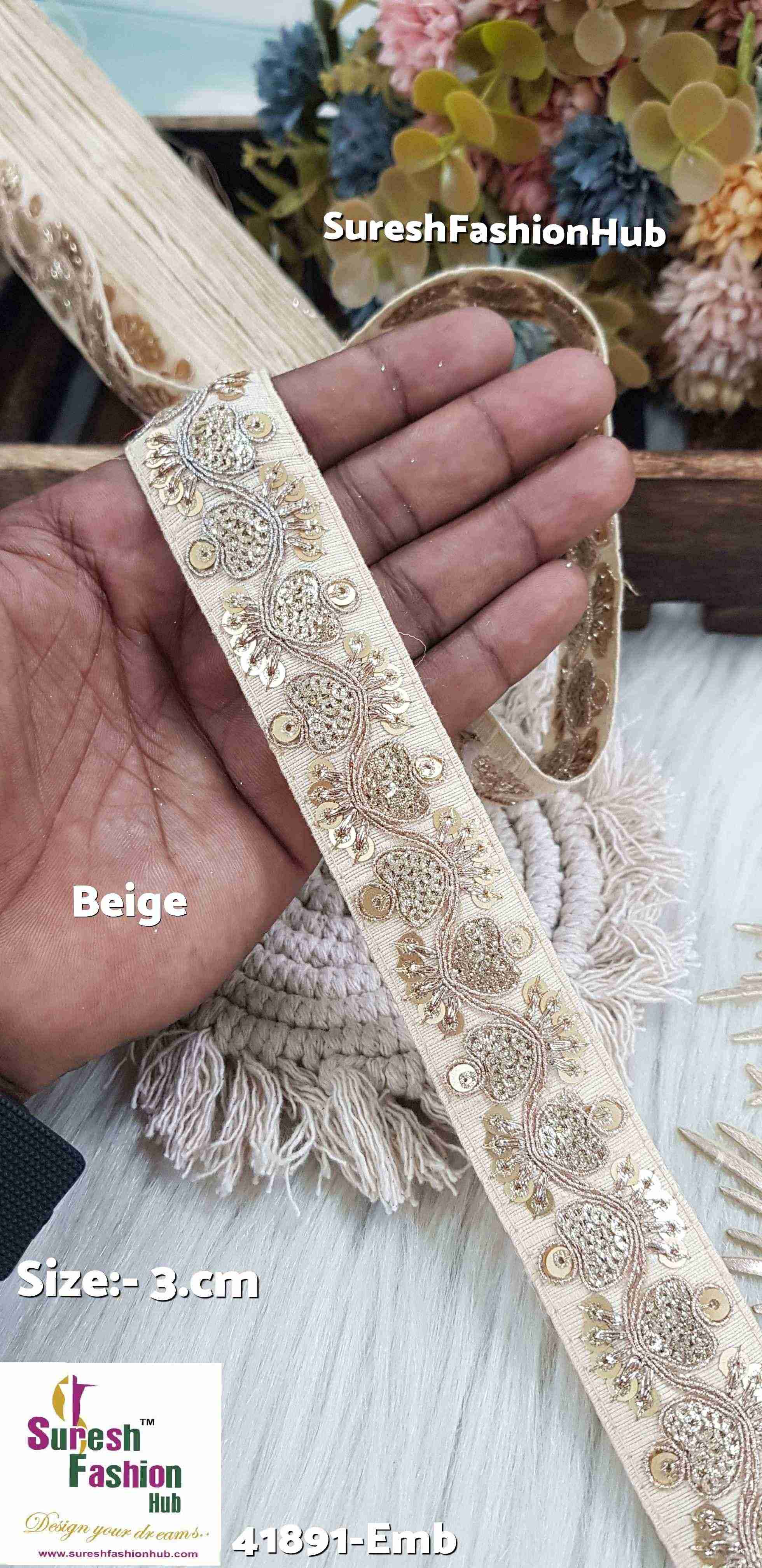Begie Colour Luxe Zari Embroidered Lace Roll
