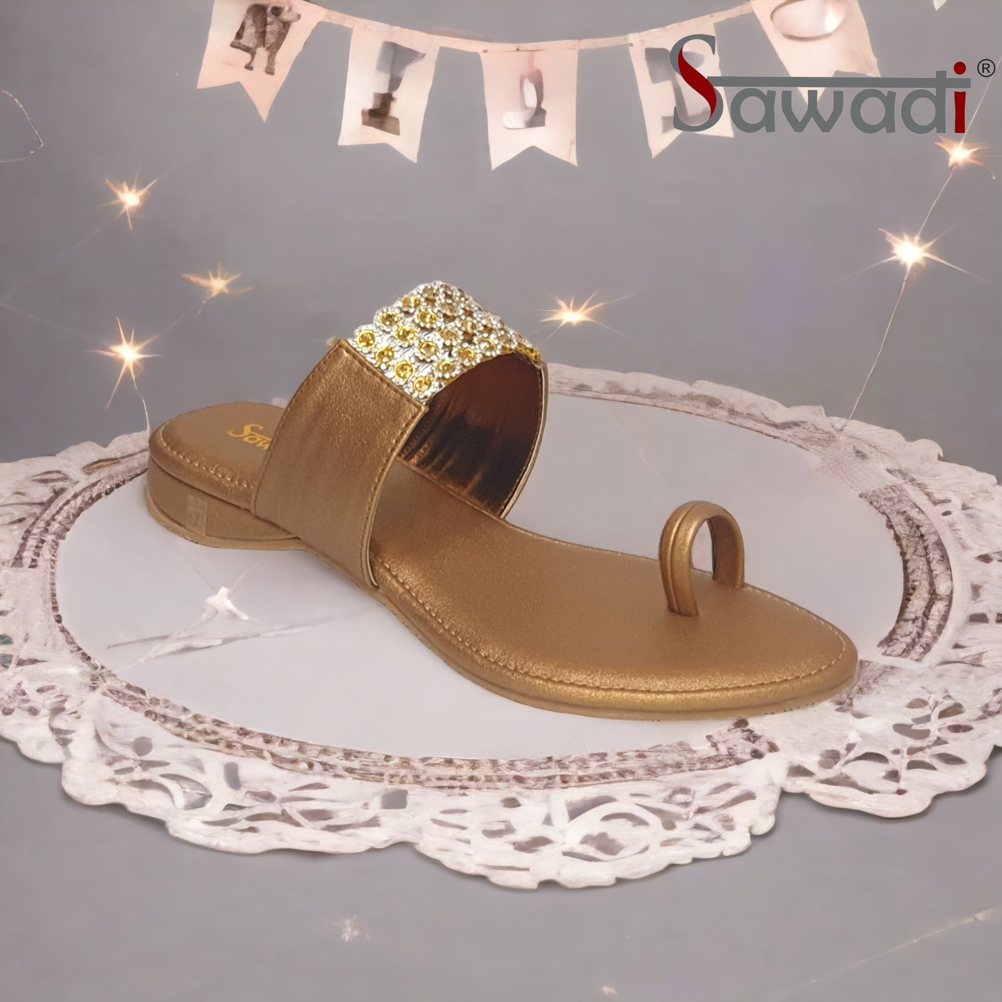 Sawadi Women Kashti Heel Toe_Ring chappals